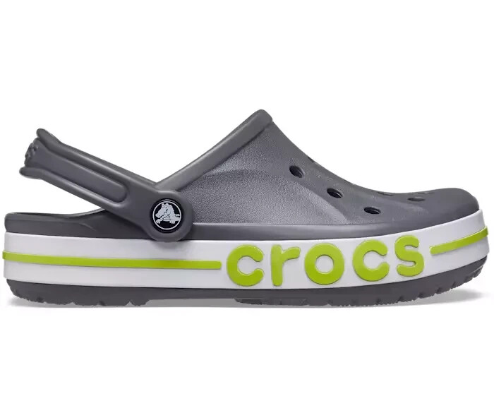 Crocs Men's And Women's Shoes Bayaband Chevron Clogs Slate Gray M7/W9 M6/W8