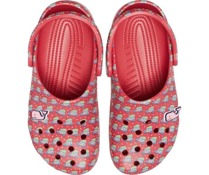 Crocs Men's And Women's Shoes US M7/W9 Red Classic Vineyard Vines Clogs NWT