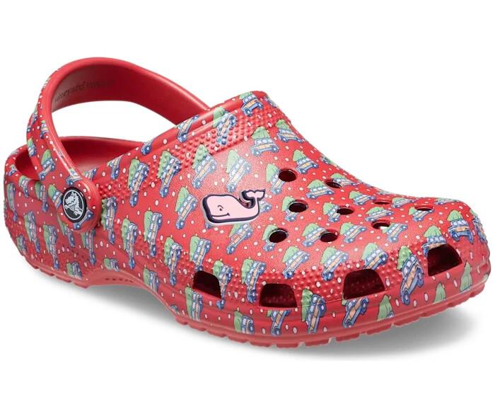 Crocs Men's and Women's Shoes US M7/W9 Red Classic Vineyard Vines Clogs NWT