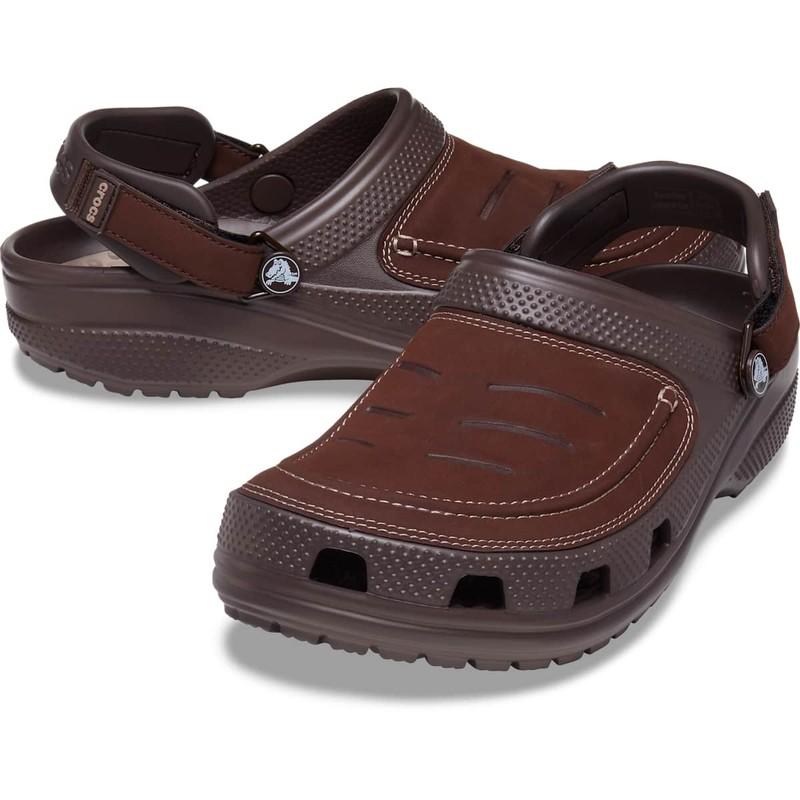 Crocs Men's Yukon Vista LR Clogs – LiteRide Foam Adjustable Strap Faux Leather