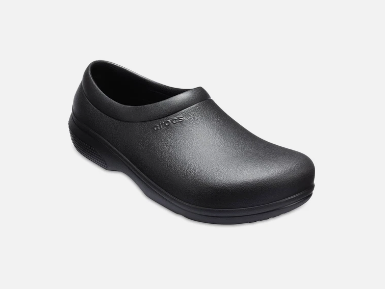 Crocs On The Clock Closed Toe Clogs Black US Size Women's 8 Men's 6