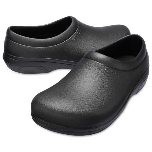 Crocs On The Clock Work Black Clog N1793 Men's Size 11