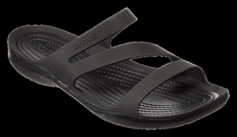Crocs Swiftwater Sandal W Women's Slide Size 9 - Black/Black (203998)