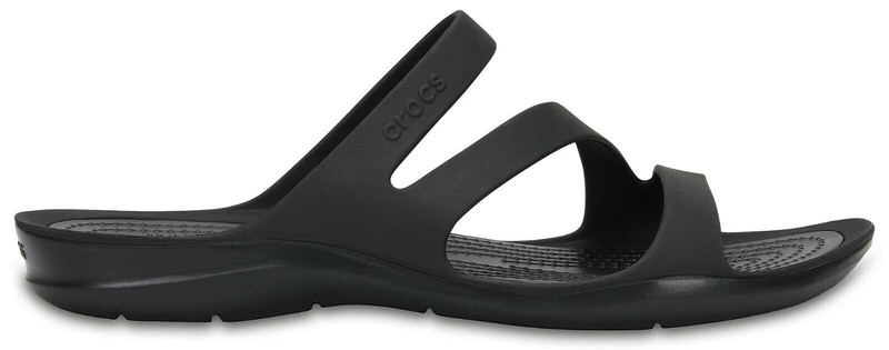 Crocs Swiftwater Sandal W Women's Slide Size 9 - Black/Black (203998)
