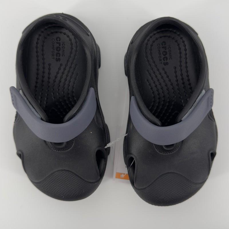 Crocs Toddler All-Terrain Fisherman Sandal Black 7 Toddler C7 Adjustable Strap