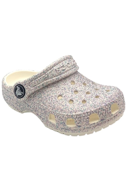 Crocs Toddler Girl's Classic Glitter Clog Mystic Glitter