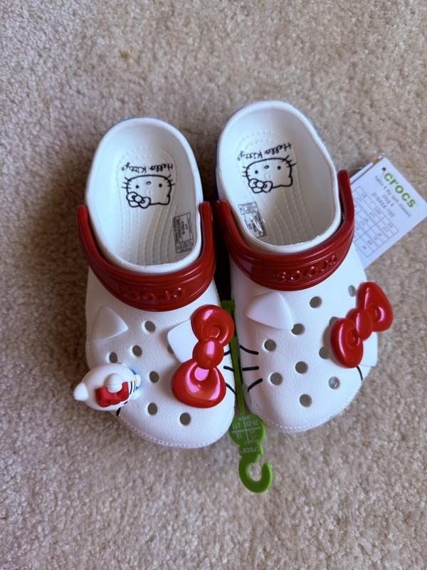 Crocs Unisex Adult Classic Hello Kitty White Size From C8 -J3