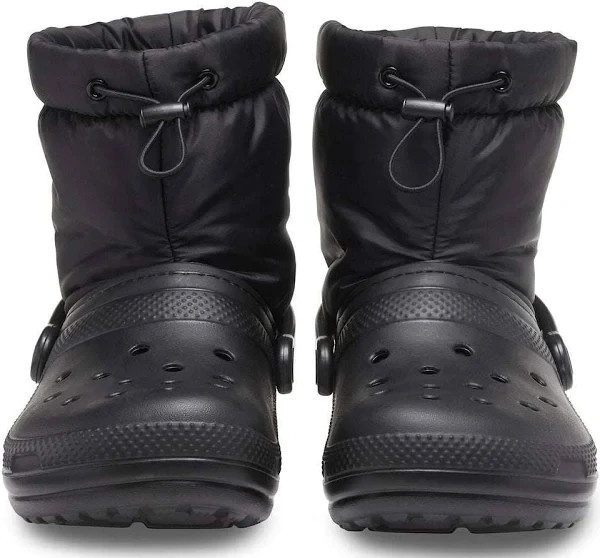 Crocs Unisex Black Classic Lined Neo Puff Boots Mens 9/ Women's 11 FREE SHIP