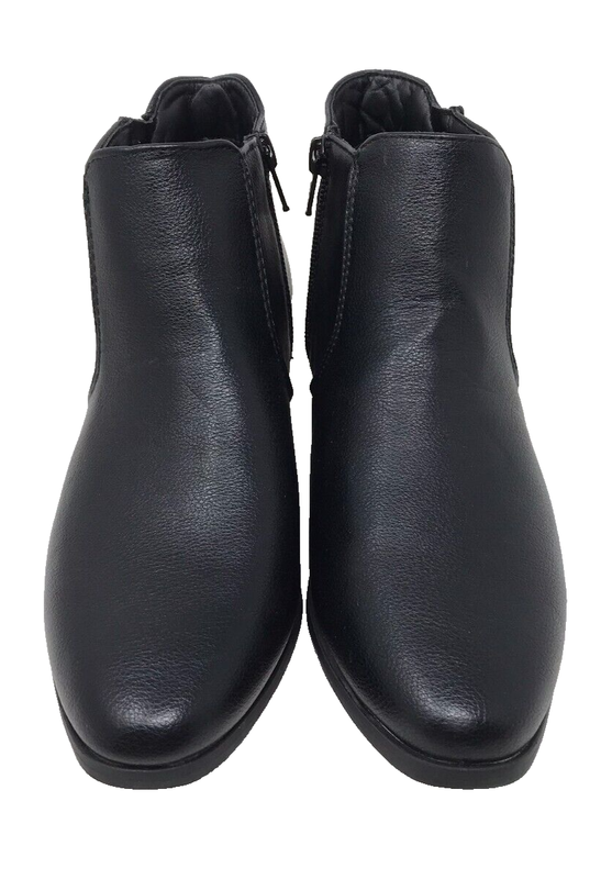 Croft & Barrow Women's Batter Zip Up Fashion Ankle Boots Black Size:9 90WX