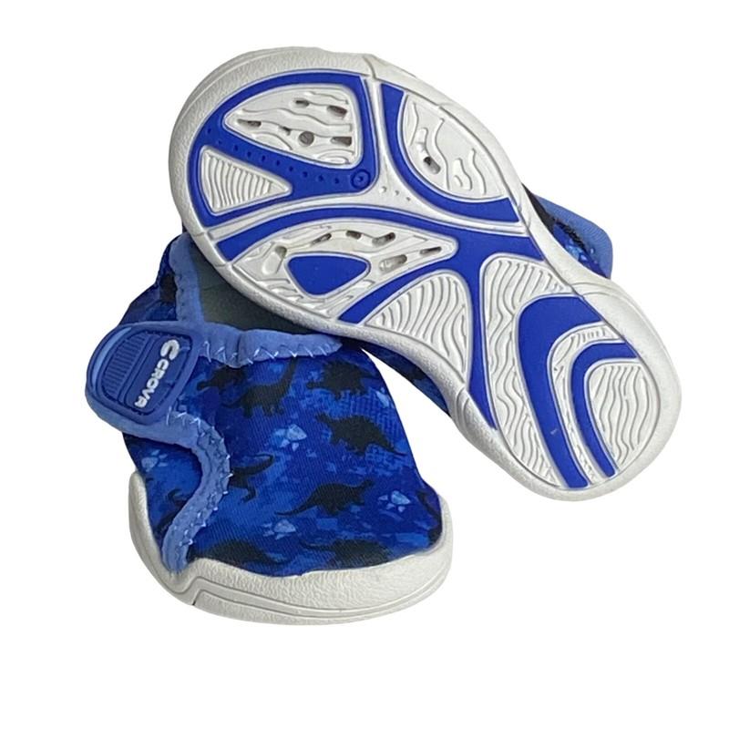 Crova Kids Infant Toddler 4 Sneaker Water Shoes Blue Dinosaur Indoor Outdoor