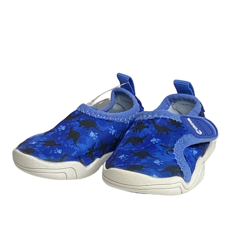 Crova Kids Infant Toddler 4 Sneaker Water Shoes Blue Dinosaur Indoor Outdoor