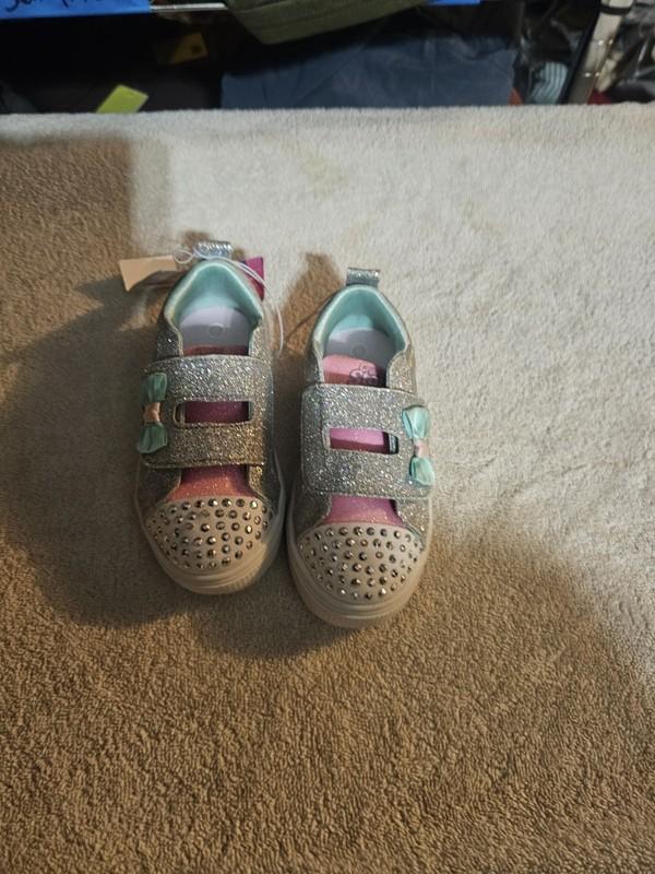 Crystal Stars Light Up Sport By Skechers Size 9