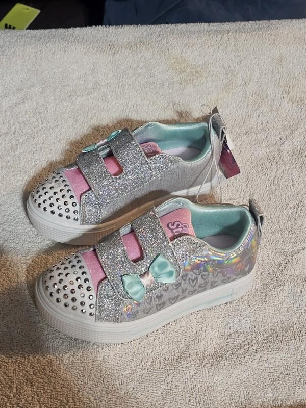 Crystal Stars Light Up Sport By Skechers Size 9