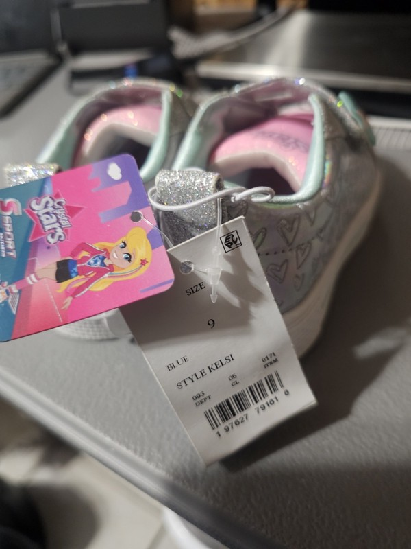 Crystal Stars Light Up Sport By Skechers Size 9