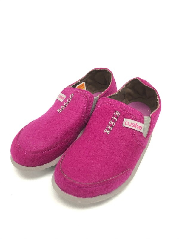 Cushe Children's Pink Felt Slip On Shoes UC00082 Kid's