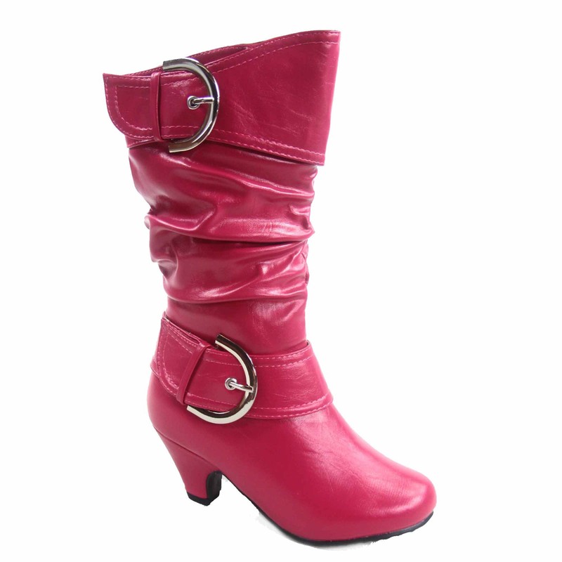 Cute Girl's Kid's Zipper Lace Low Flat Heel Round Toe Boot Shoes Size 9 - 4 NEW