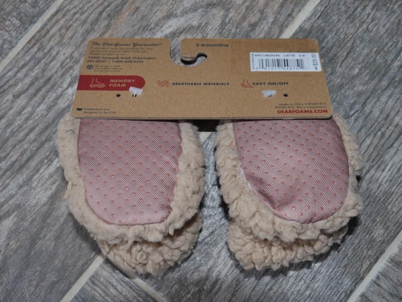 CUTE Infant Baby Reindeer Slippers DEARFOAMS 3-6 Months $28 Memory Foam NEW