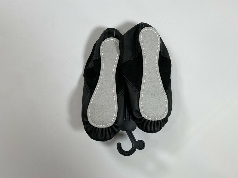 Danskin Now Girls Black Dance Shoes Slippers Ballet Full Sole NEW NWT