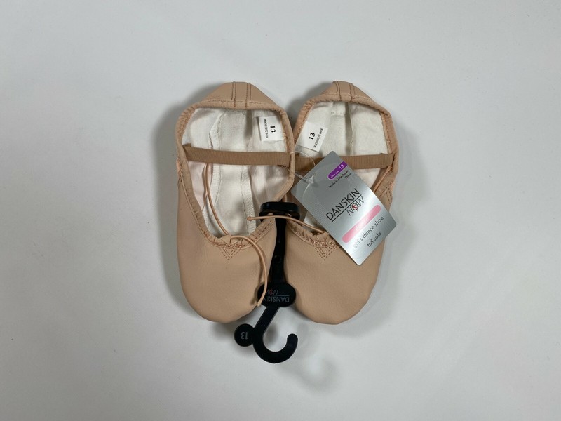 Danskin Now Girls Pink Dance Shoes Slippers Ballet Full Sole NEW NWT