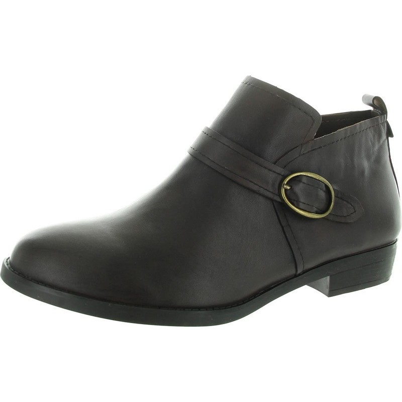David Tate Womens MAVERICK Brown Buckle Ankle Boots 6 Medium (B M) BHFO 5486
