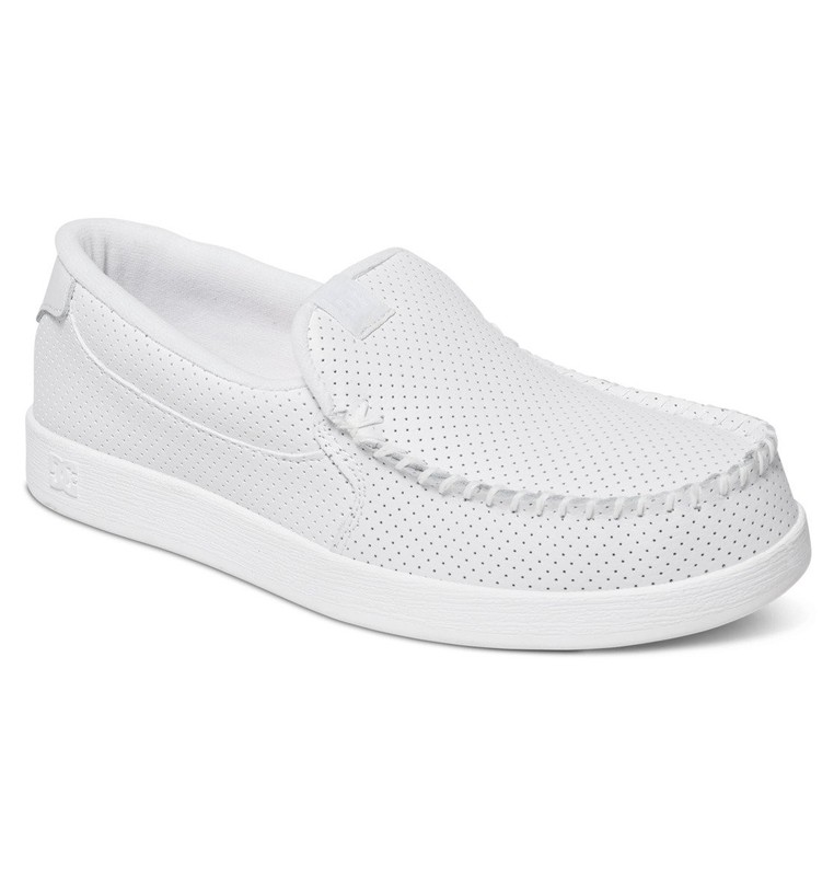 DC Shoes Men's Villain Slip-On Shoes White - ADYS100567-103 White