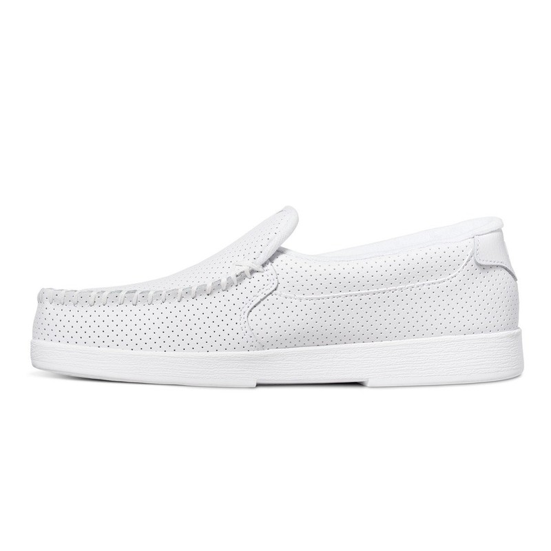 DC Shoes Men's Villain Slip-On Shoes White - ADYS100567-103 White