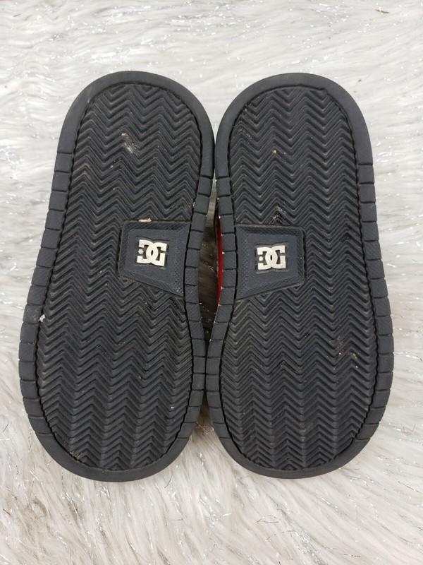 DC SHOES Toddlers Size 8 Nation SE Black Red White Sneakers