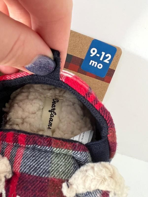 Dearfoams Baby Bear Room Slippers Shoes For Toddler Kids New Pick Size