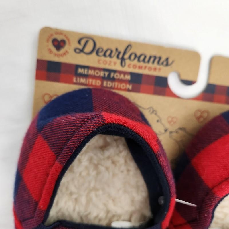 Dearfoams Memory Foam Baby Bear Slippers Infant 5/6 Limited Edition