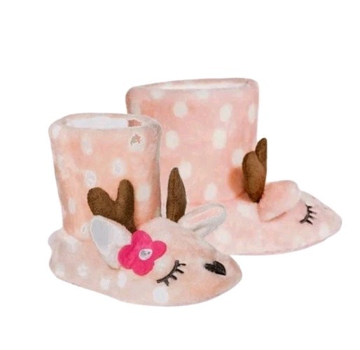 Deer Doe Toddler Girls House Shoes Slipper Boots Slippers Booties Slip proof NEW