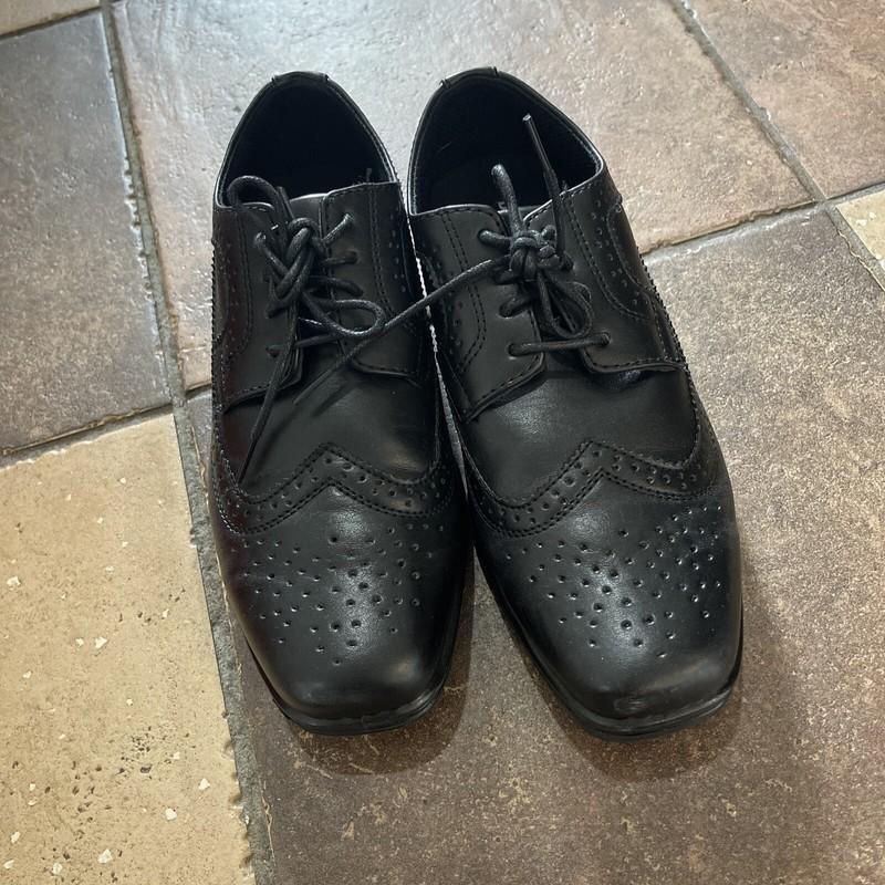 Deer Stags Ace Boys' Youth Oxford Black Size 3.5 Boys Used Once W Box