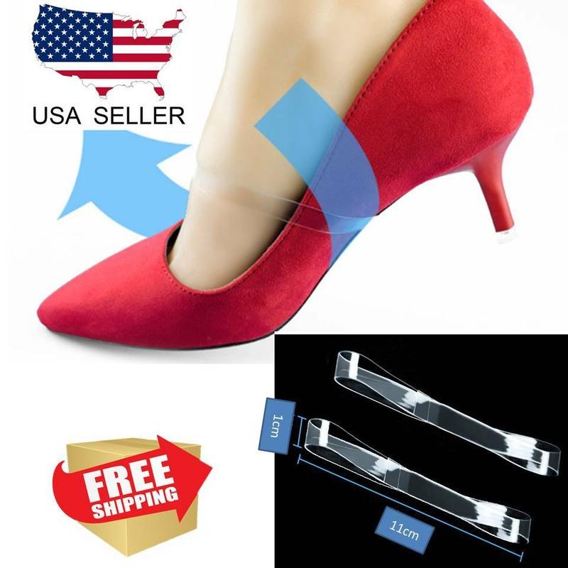 Detachable Invisable Shoe Straps Laces Band For Holding Loose High Heeled Shoes
