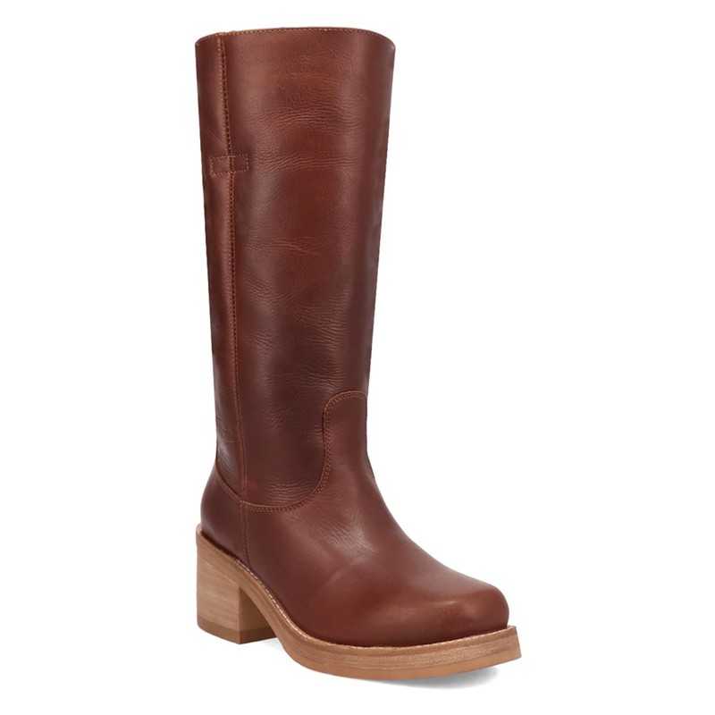 Dingo Vagabond Round Toe Pull On Womens Brown Casual Boots DI2287-200