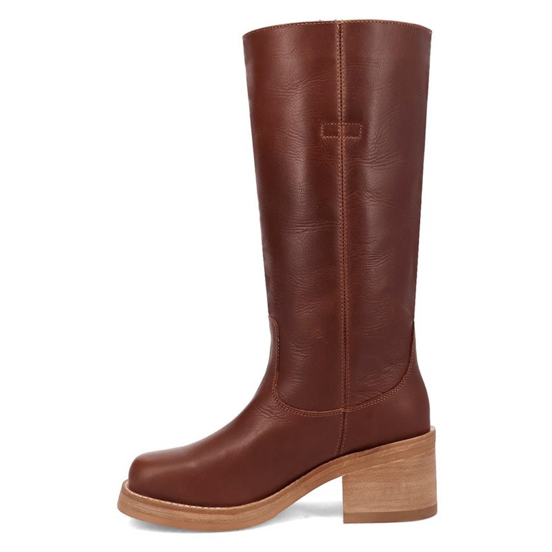 Dingo Vagabond Round Toe Pull On Womens Brown Casual Boots DI2287-200