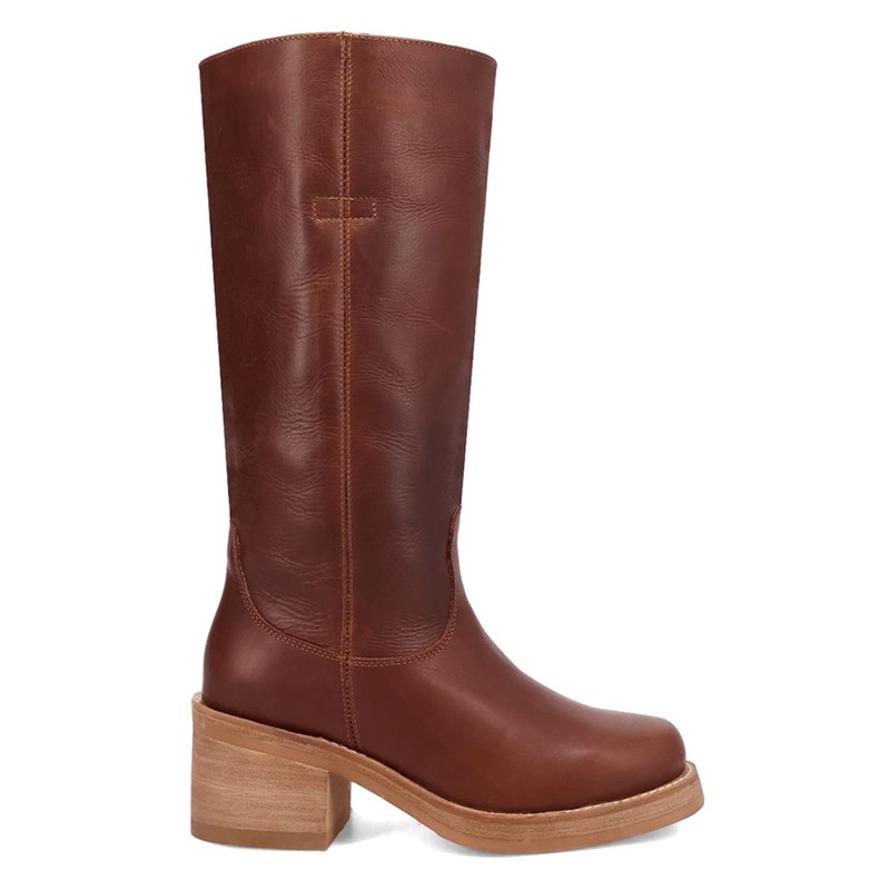 Dingo Vagabond Round Toe Pull On Womens Brown Casual Boots DI2287-200