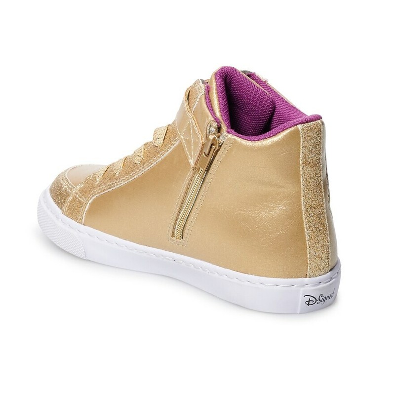 Disney D-signed Descendants 3 Gold Royalty High Top Shoes Girls Size 5