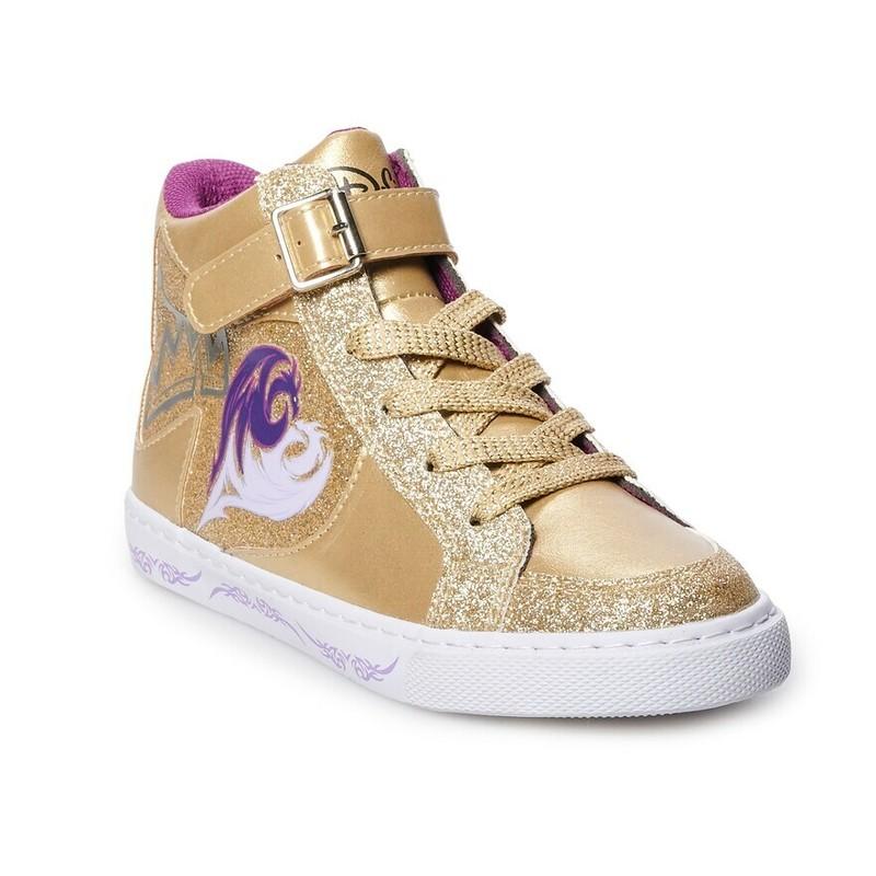 Disney D-signed Descendants 3 Gold Royalty High Top Shoes Girls Size 5