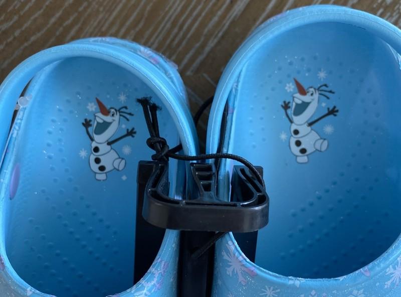 Disney Frozen Blue Elsa Anna Snowflake Slingback Clogs Sandals Toddler Girl 9-10