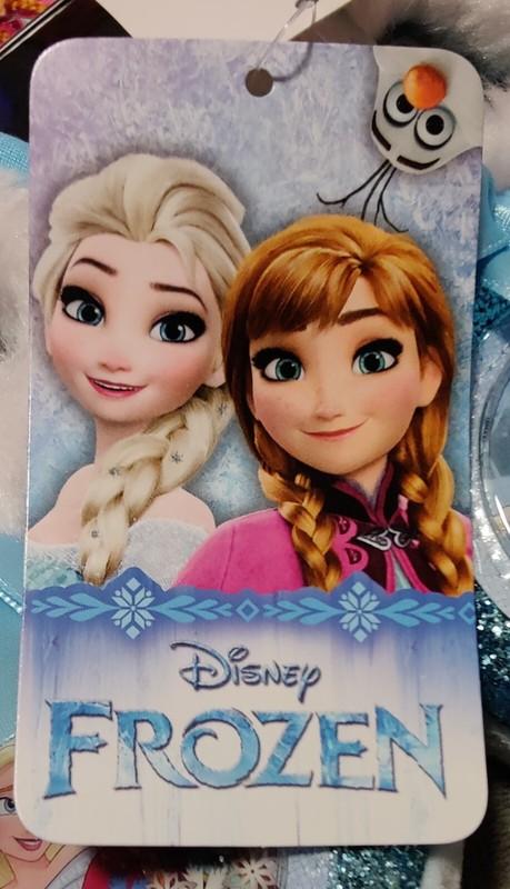 Disney Frozen Slide Slippers Anna & Elsa Glitter & Bowtie Girls Toddler Size 5-6