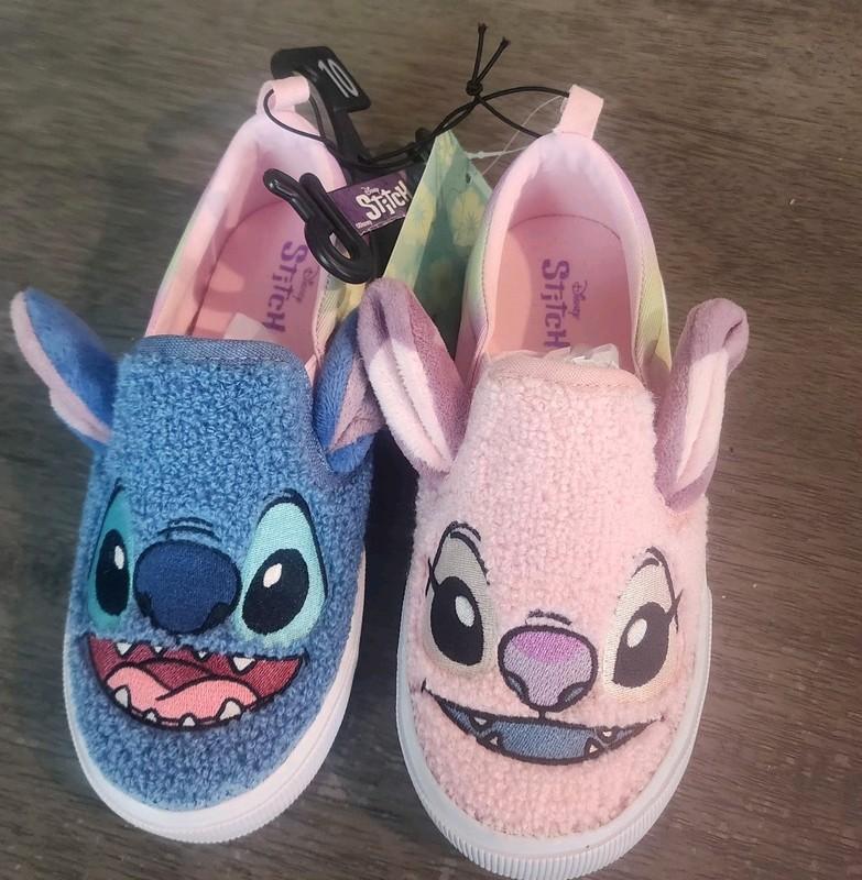 Disney Girls' Stitch And Angel 3D Character Slippers Size 11
