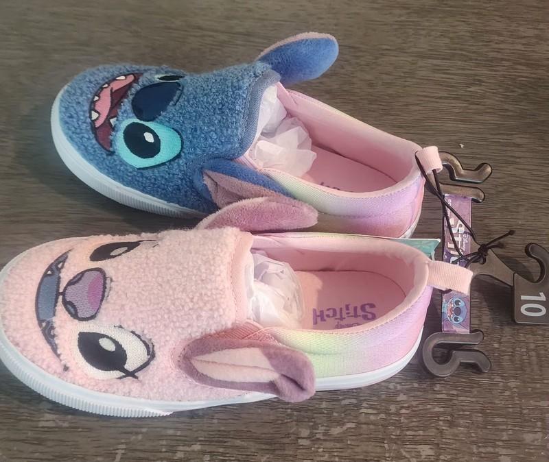 Disney Girls' Stitch And Angel 3D Character Slippers Size 11