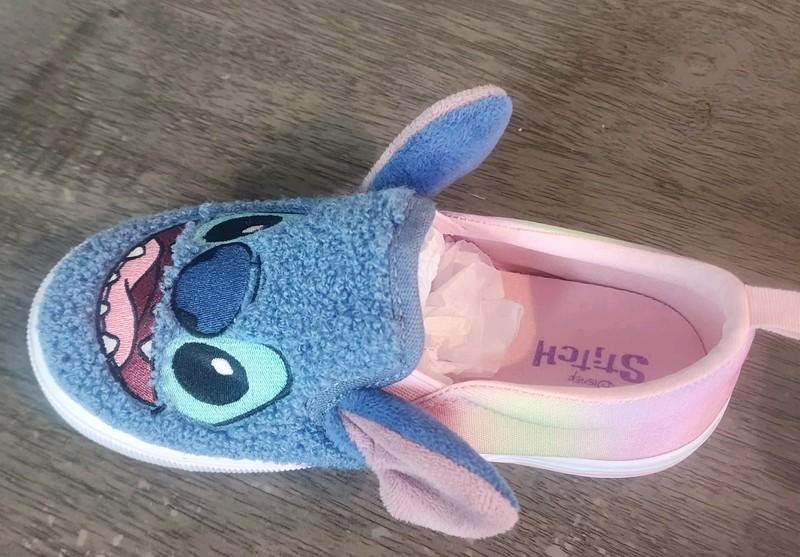 Disney Girls' Stitch and Angel 3D Character Slippers Size 11