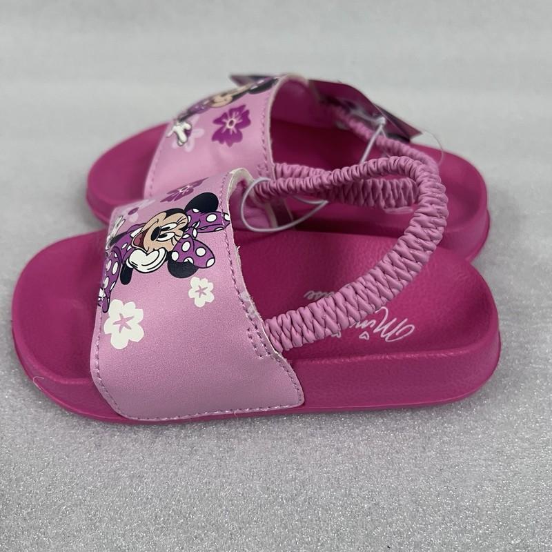 Disney Junior Minnie Mouse Slide Sandals Toddler Girls Pink