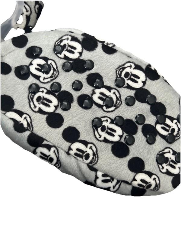 Disney Mickey Mouse Fuzzy Babba Slipper Socks Size 2T-3T Slip Safe