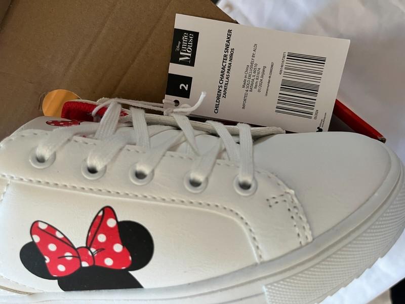 Disney Minnie Mouse Children’s Character Sneakers Size 3