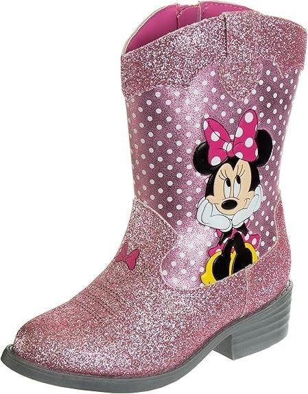 Disney Minnie Mouse Cowgirl Western Boots Toddler Little Kid