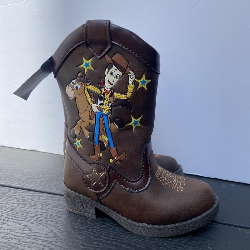 Disney Pixar Toy Story Cowboy Boots Toddler Size 5 Woody & Bullseye NEW w/ Tags