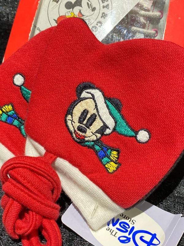 Disney’s Baby Mickey Mouse - Shoe White Pink Bashfuli 2M + Embroidered Mittens