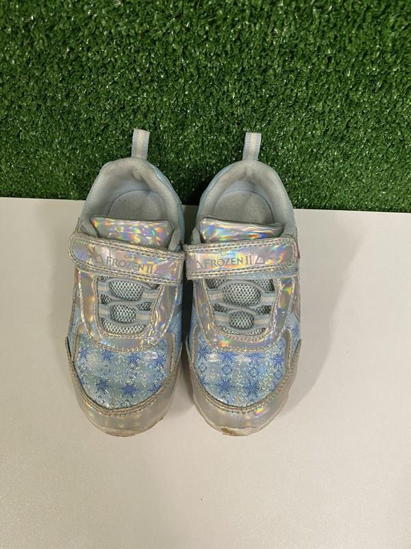 Disney's Frozen 2 Anna & Elsa Toddler Girls Light-Up Sneakers Girls Size 9 NIB