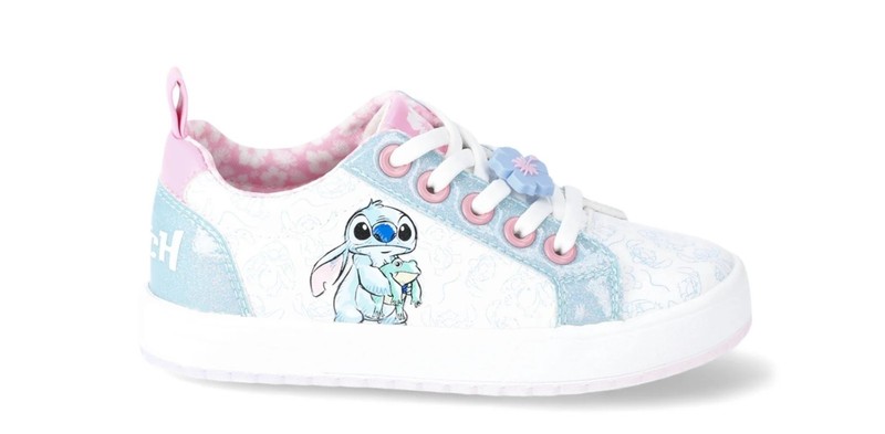 Disney Stitch Toddler Girls Slip-On Court Sneakers Shoes Various Sizes NEW